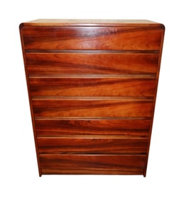 MCM Denmark rosewood 7 drawer high chest- match 310