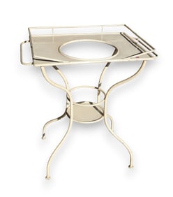 Vintage iron medical wash stand