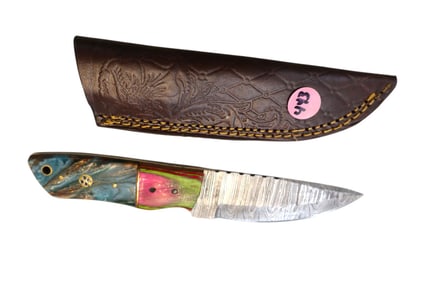 New fancy damascus blade knife
