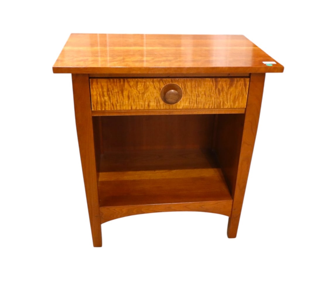 Stickley Harvey Ellis tiger maple nightstand (1 of 10)