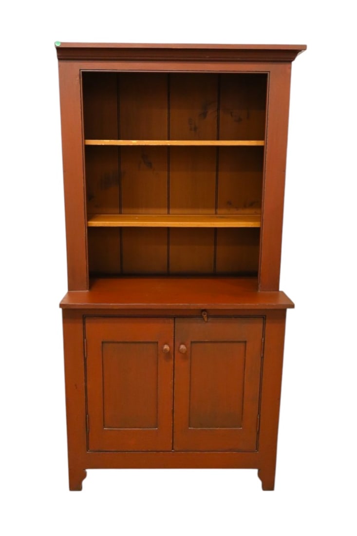 Pete Schultz stepback pewter bench made cupboard (1 of 7)