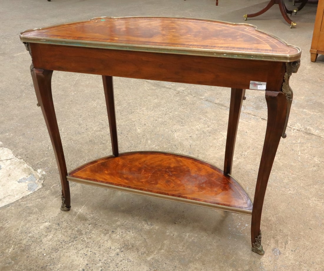 Impressive Theodore Alexander rams head console table - 9