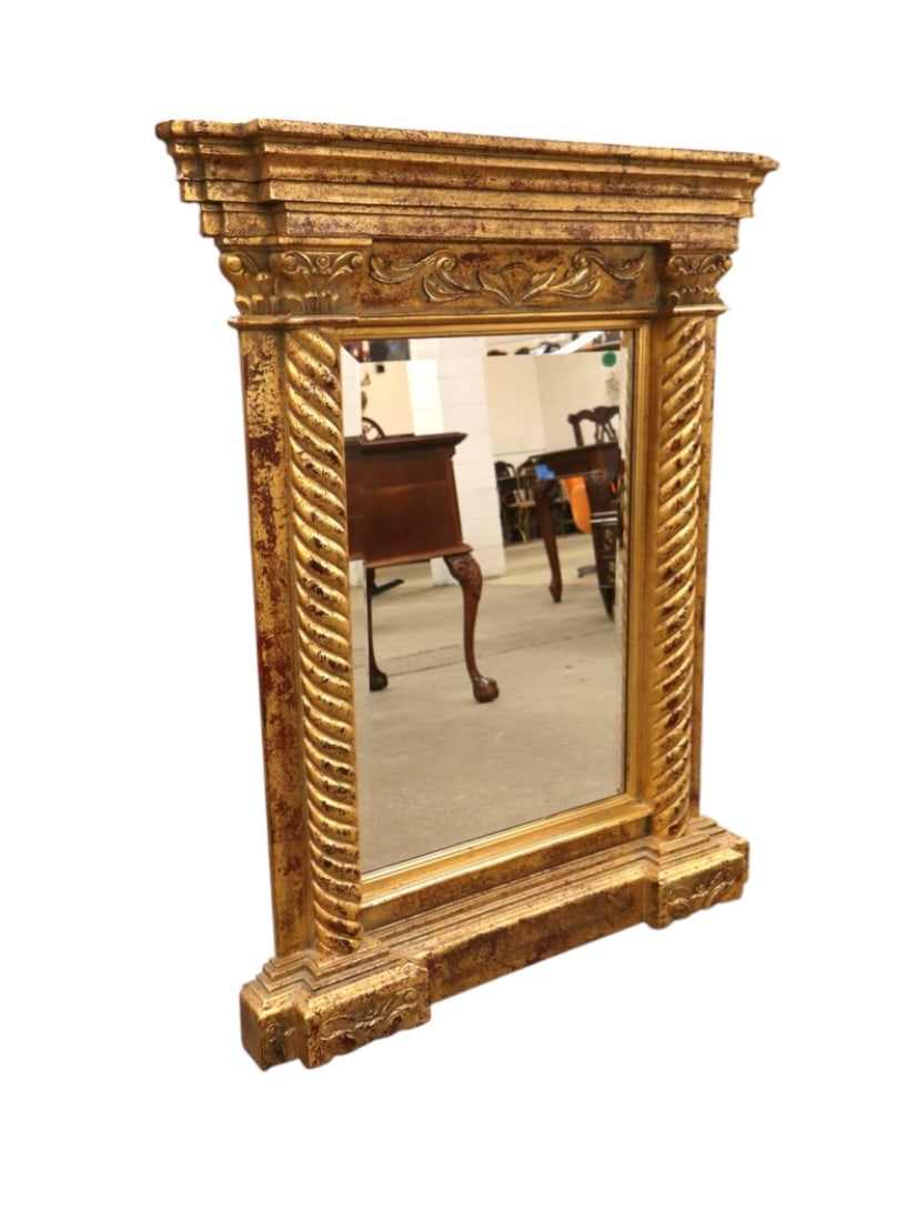 Italian style in antique decorated gold bevel glass mirror (1 of 6)
