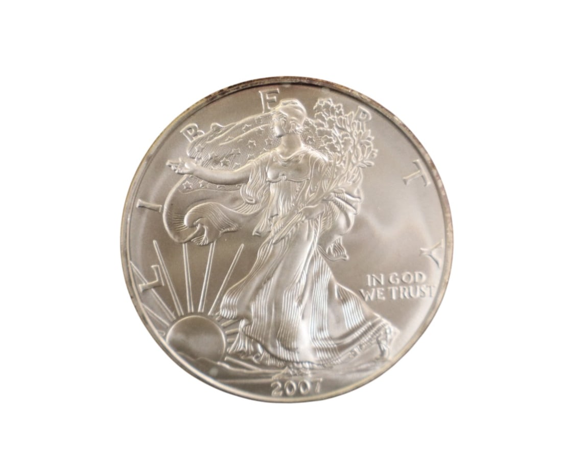 US Eagle Silver Dollar 2007 (1 of 3)