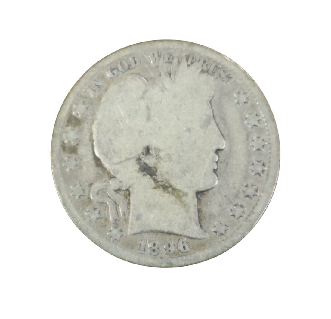 1896 US barber half dollar (1 of 3)