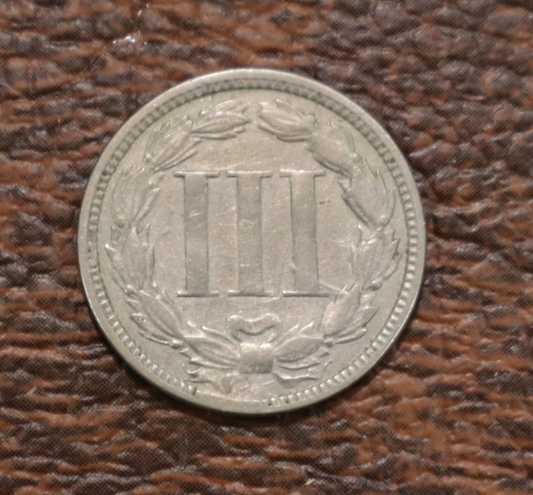US .03 cent coin dated 1865 - 2