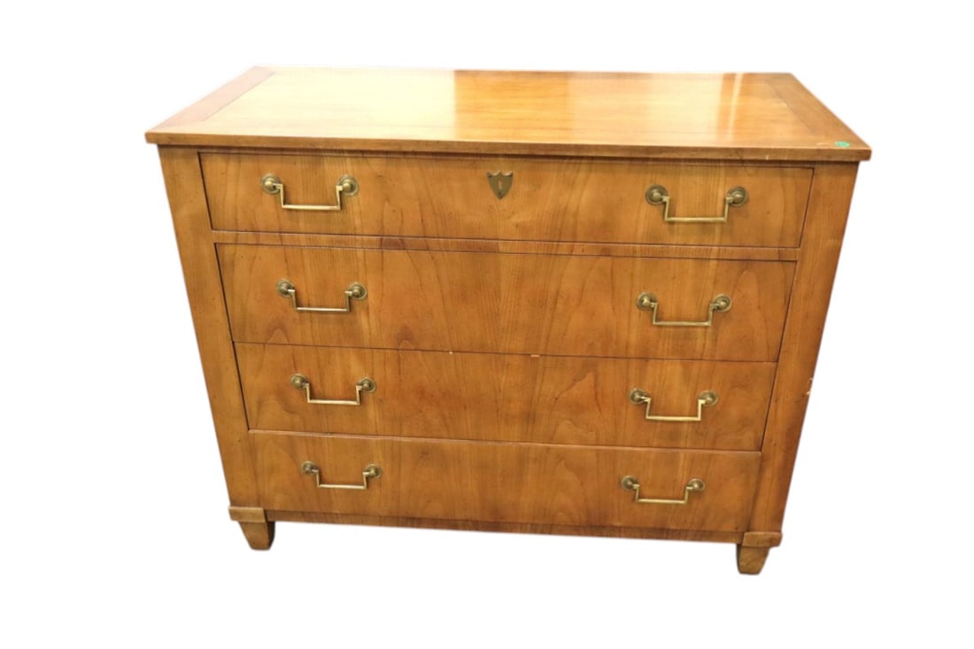 MCM Baker burl walnut 4 drawer bachelor's chest (1 of 7)