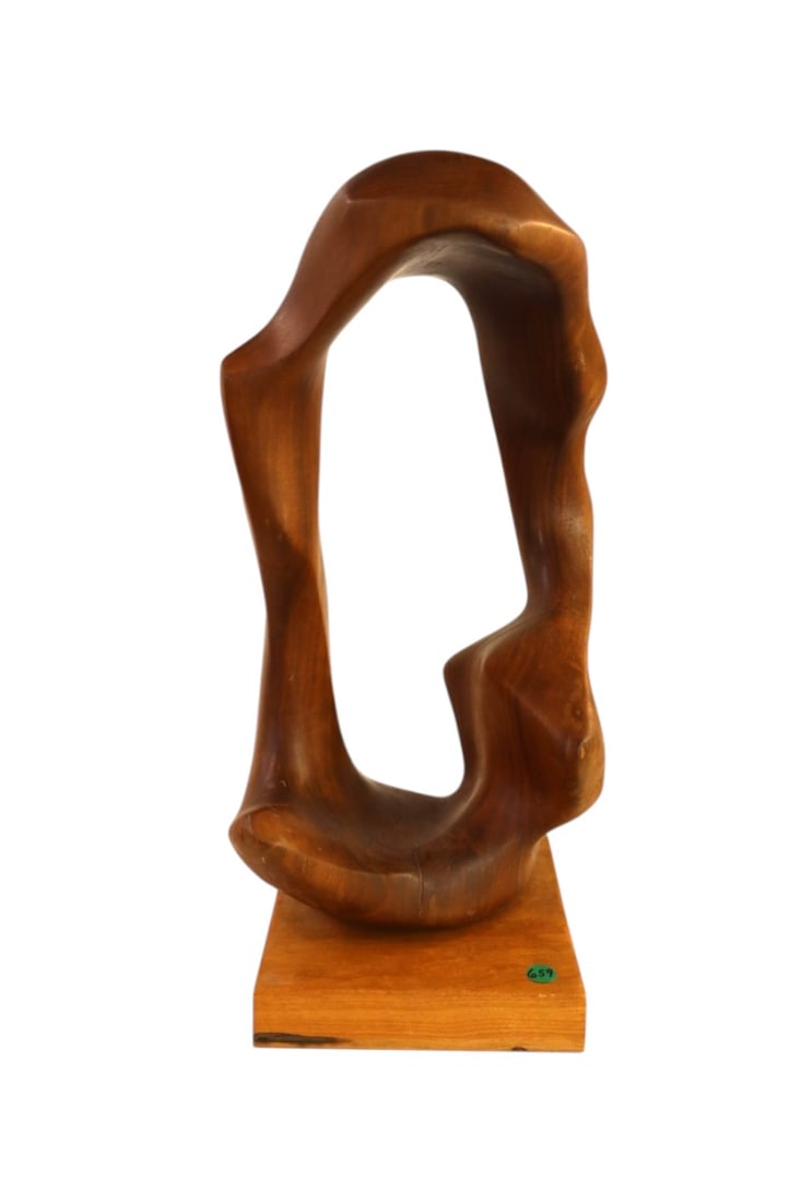 Mid century modern wood art sculpture (1 of 6)
