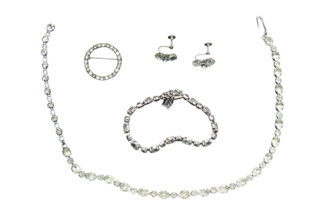 4 vintage diamond style Volupte jewelry and other (1 of 3)