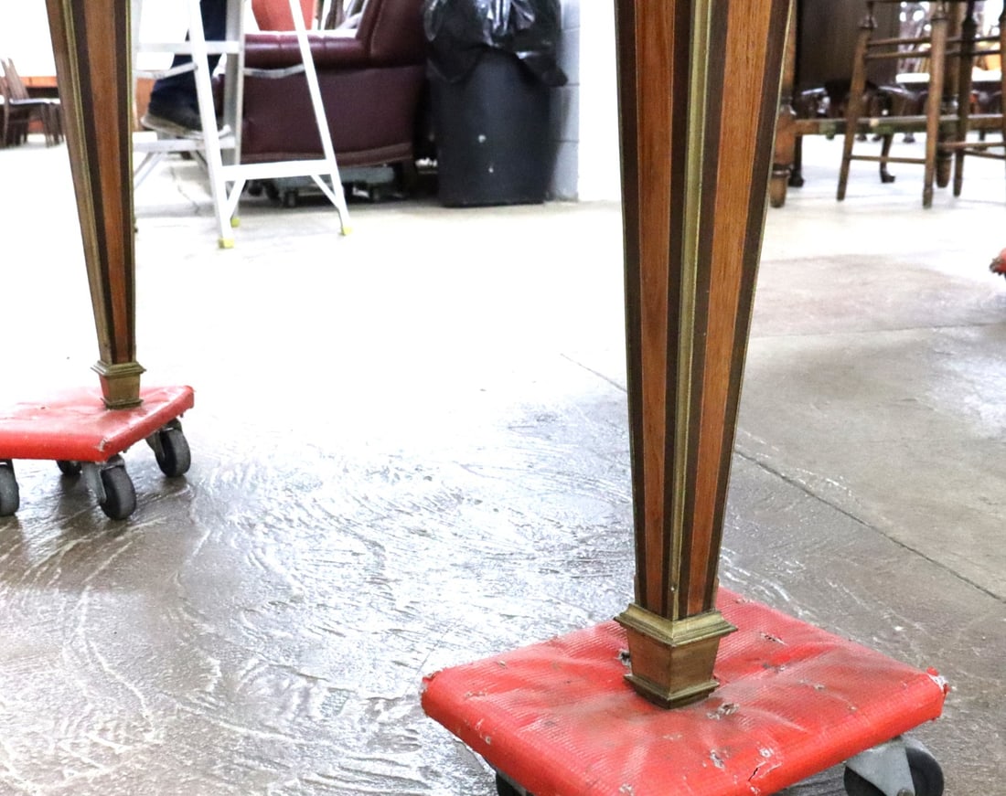 Fantastic antique French bureau plat desk with keys estimated ca.1890-1910 - 10