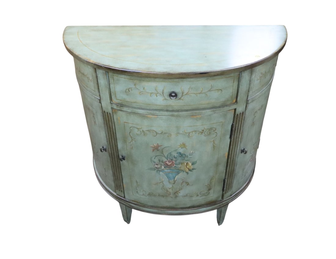 Domain Home Fashion demilune paint decorated commode (1 of 7)