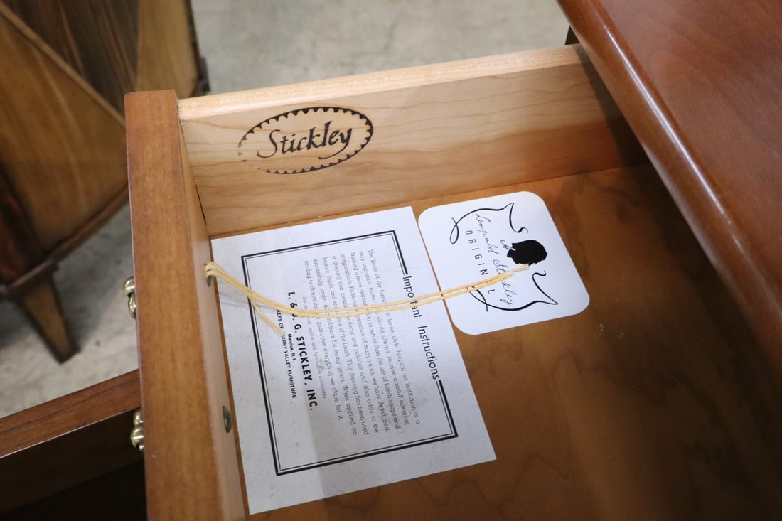 Stickley solid cherry 2 drawer 2 door server - 3