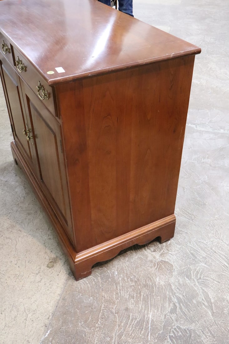 Stickley solid cherry 2 drawer 2 door server - 7
