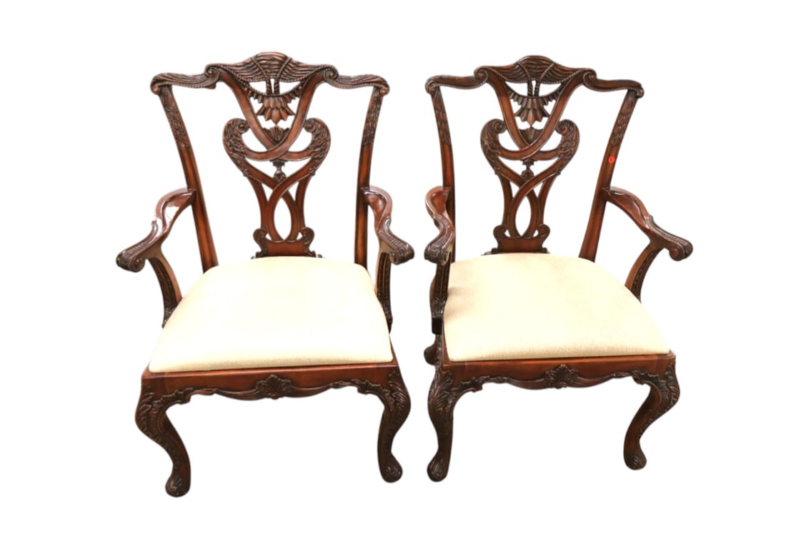 Beautiful PR Henredon over-size Chippendale chairs (1 of 6)