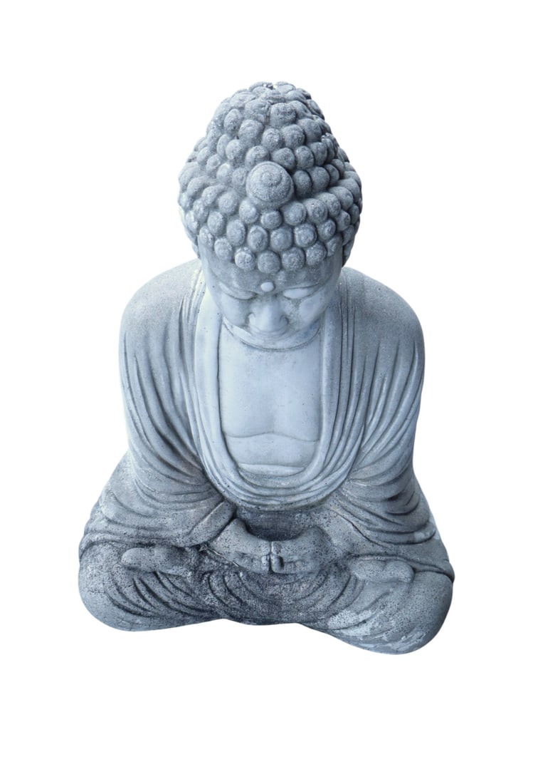 Vintage concrete garden Budha (1 of 4)