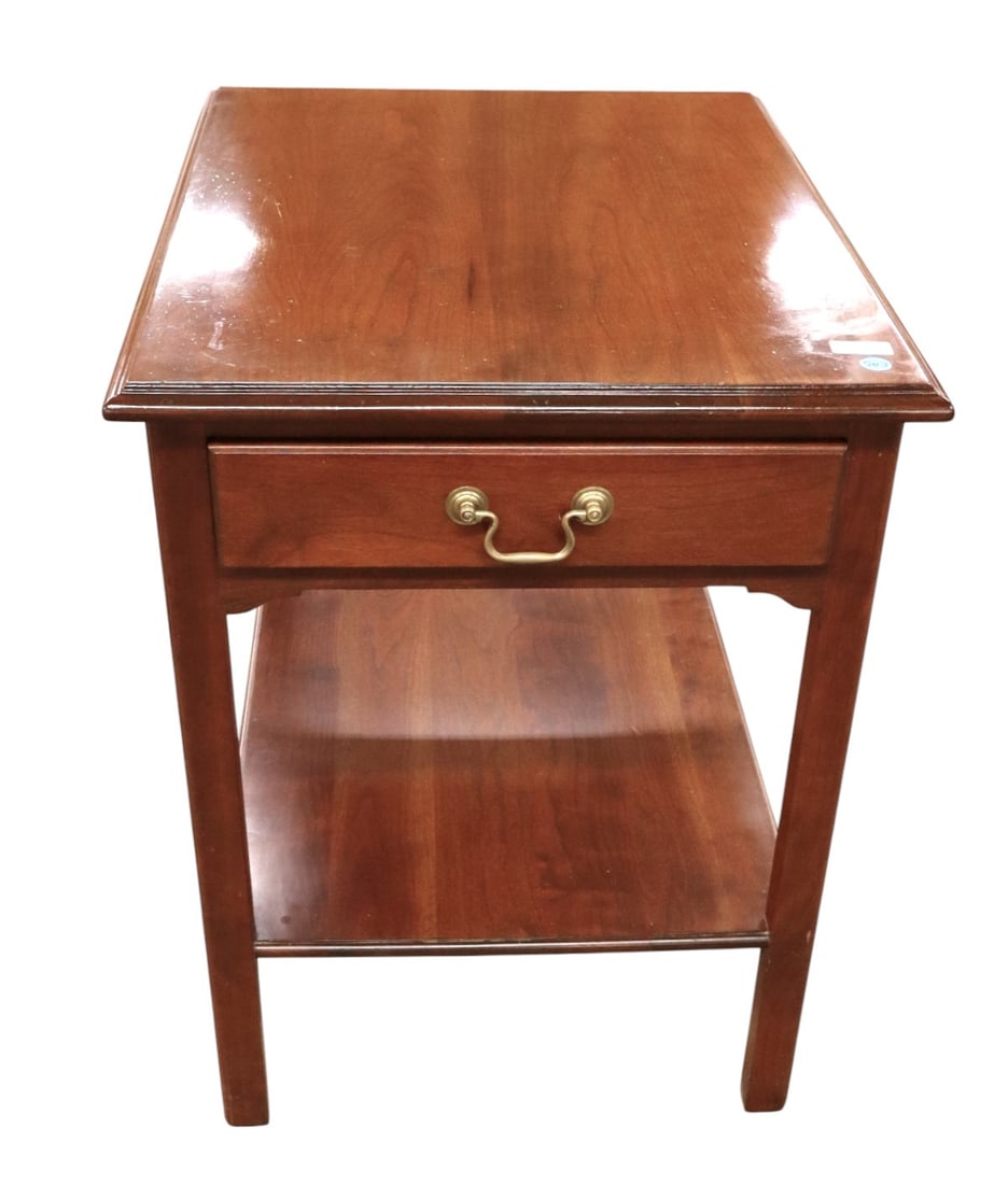 Stickley solid cherry lamp table - original finish (1 of 7)