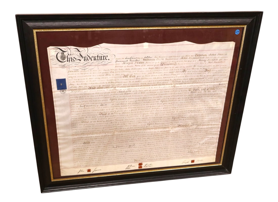 Indenture Agreement with 1862 with seals (1 of 8)