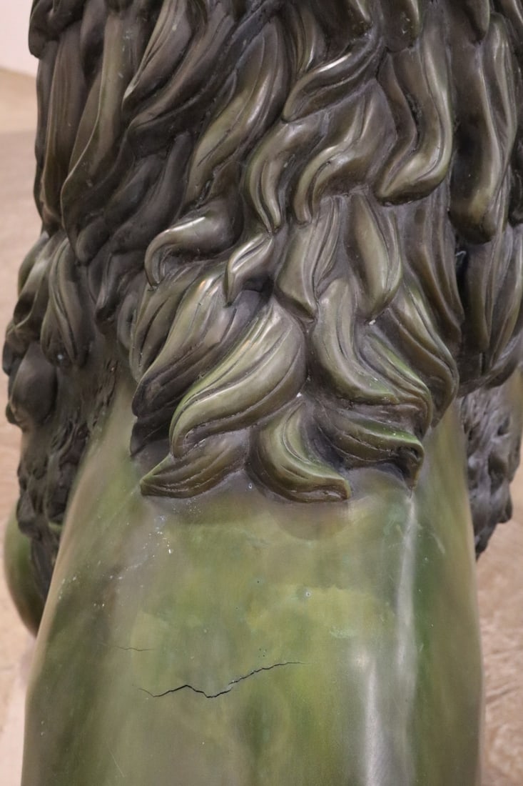 Impressive PAIR Life-Size Bronze Lions - 17