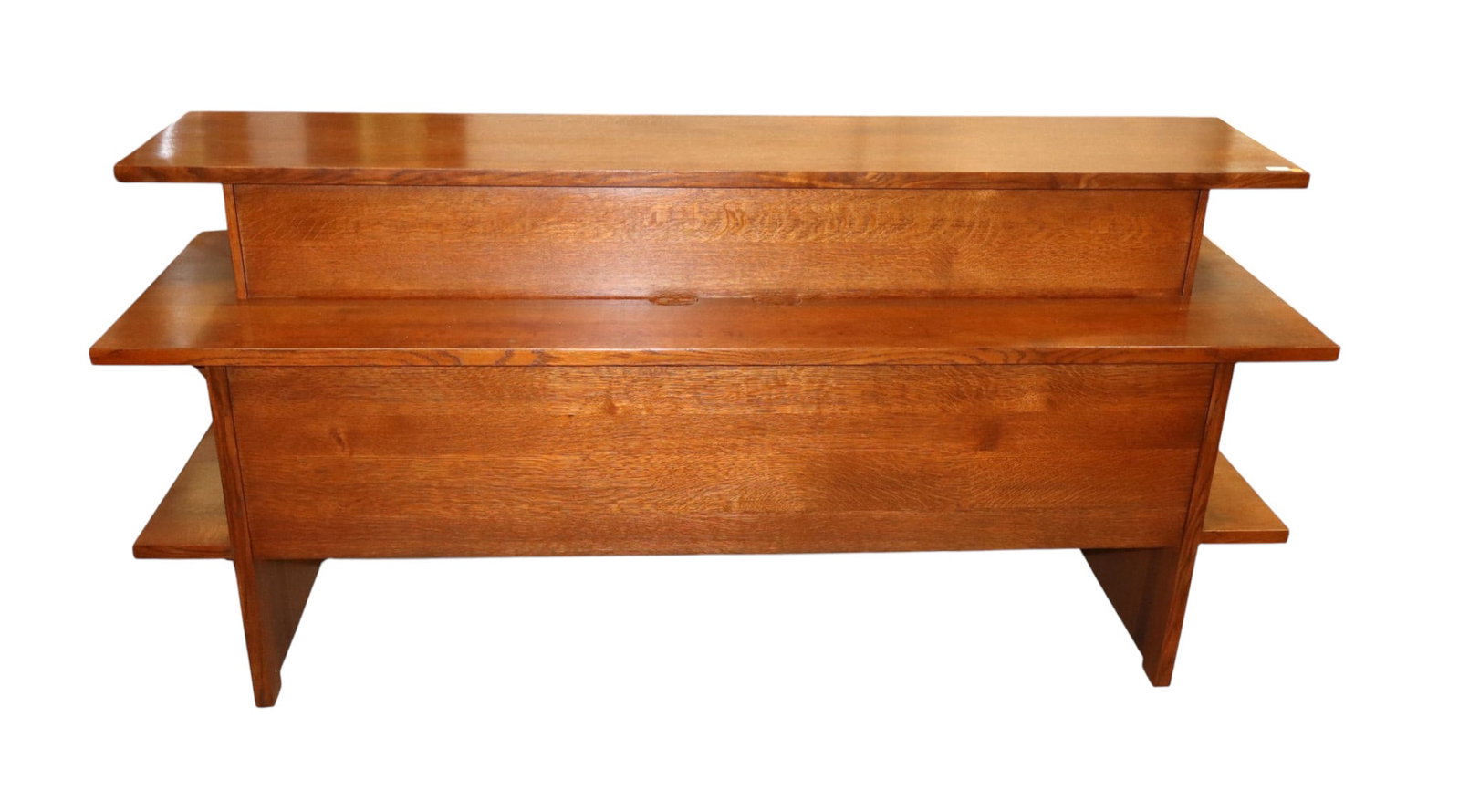 RARE Stickley 3 tier Gathering console island table (1 of 14)