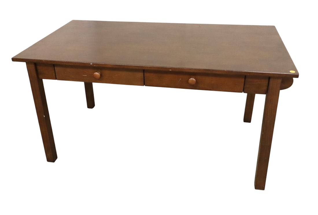 Contemporary work table in espresso finish (1 of 7)