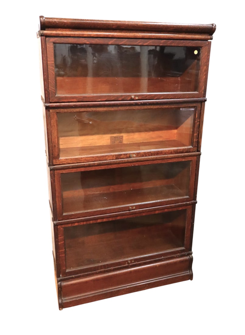 Antique Globe Wernicke Bookcase marked 110-299 (1 of 9)