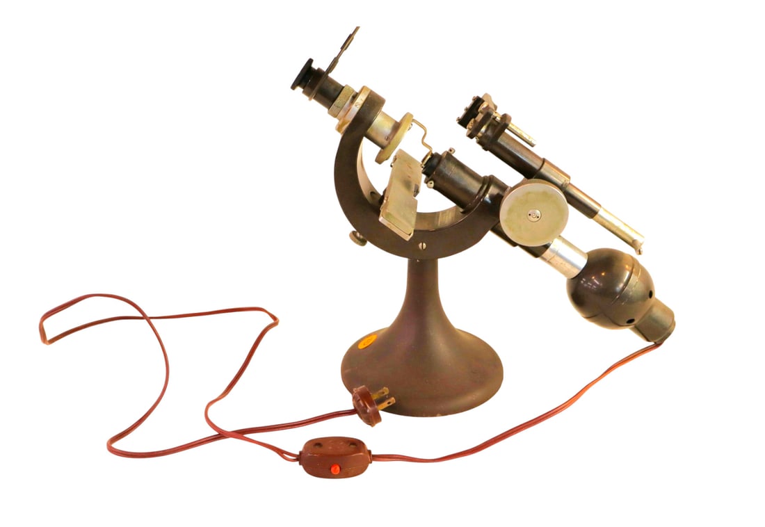 Antique Parsons Optical Microscope with cover. (1 of 7)