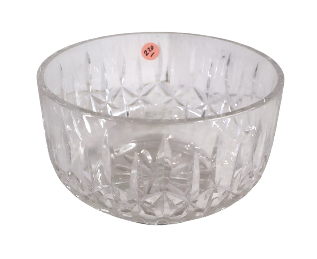 Waterford lead crystal bowl: Waterford lead crystal bowl. Approx. 5"h x 8" diameter
