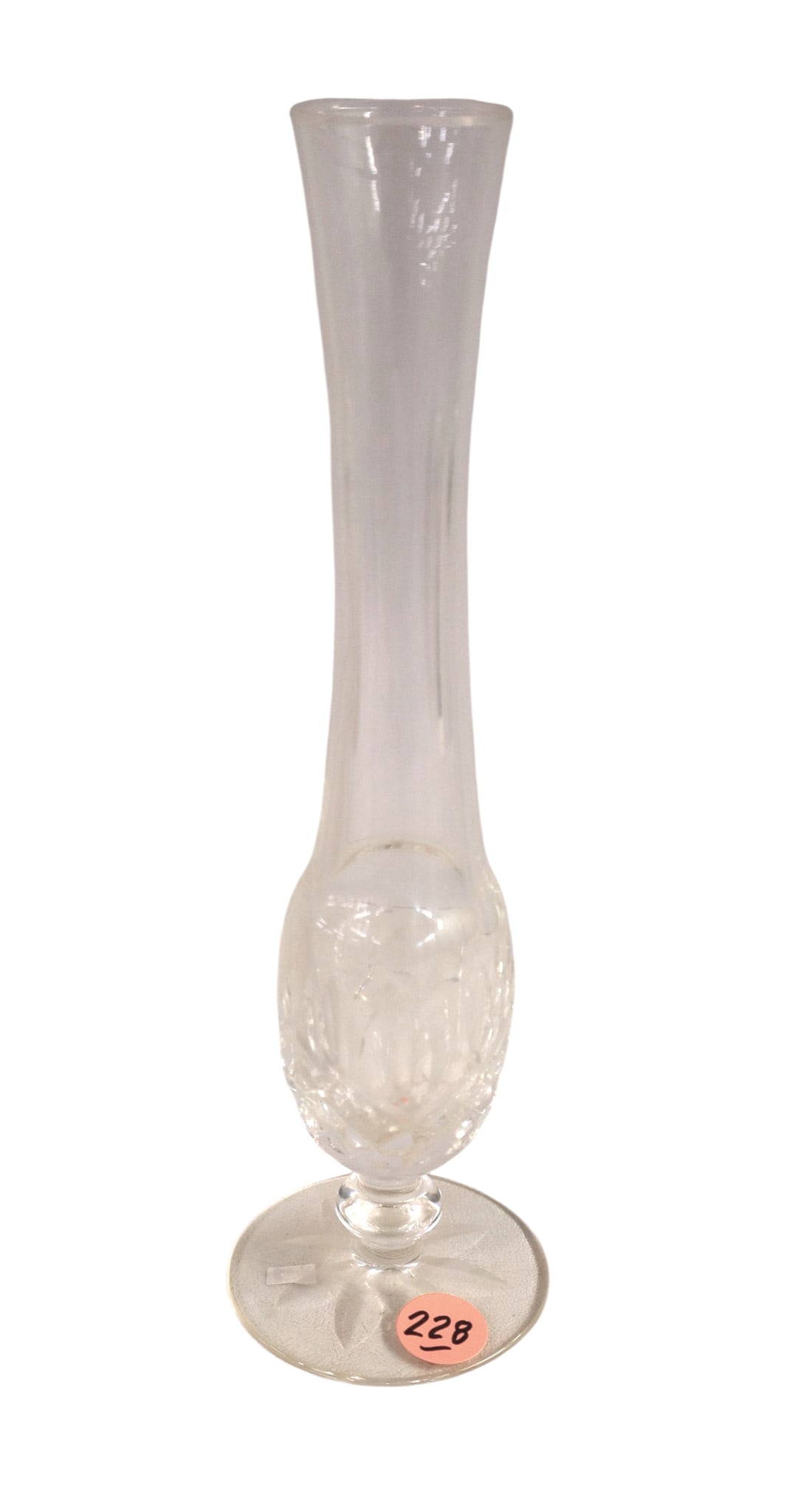 Waterford lead crystal vase: Waterford lead crystal vase. Approx. 9.5"h x 2.75" diameter