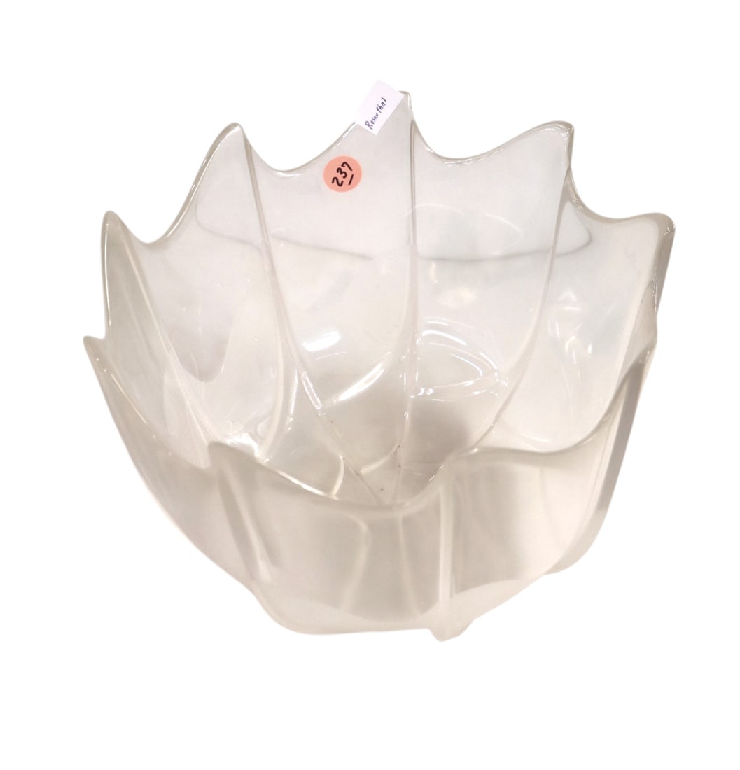 Rosenthal lead crystal bowl: Rosenthal lead crystal bowl. Approx. 7"h x 9.5" diameter