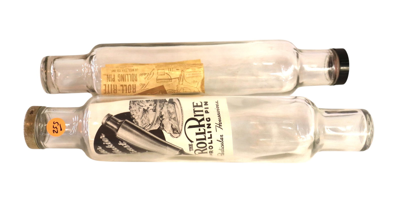 2 vtg Roll-Rite glass rolling pins for the particular housewives (1 of 4)