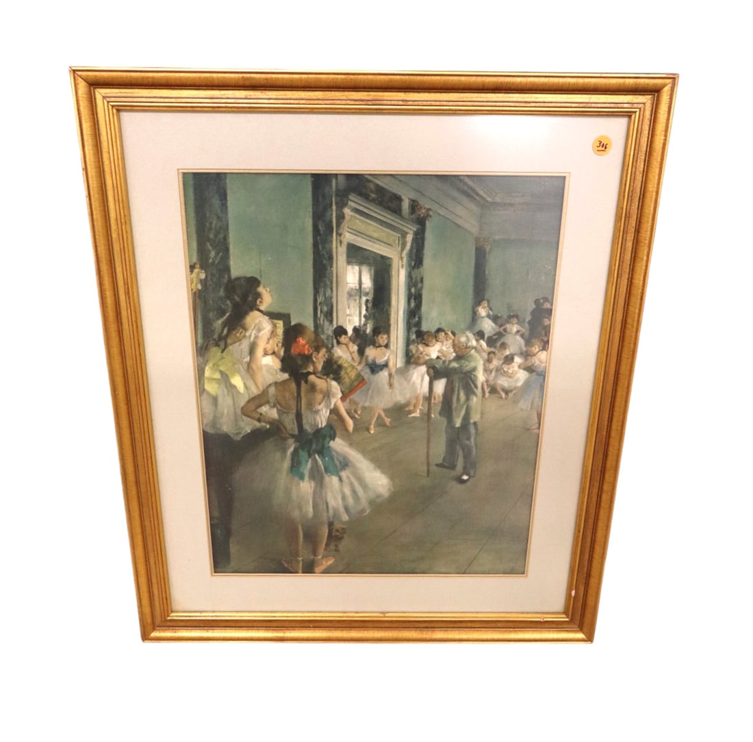 Vintage Dance Recital scene framed print: Vintage Dance Recital scene framed print. 26.75"h x 23"2