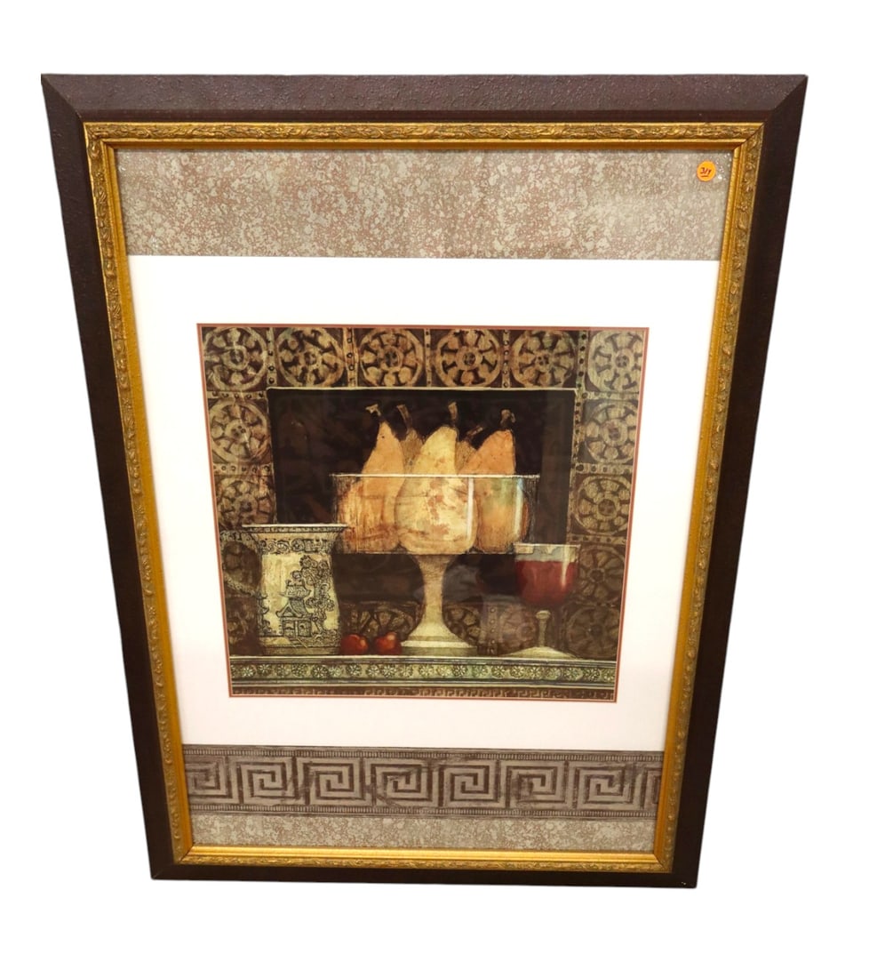 Decorative print by D'Eva called French Pears in frame (1 of 4)