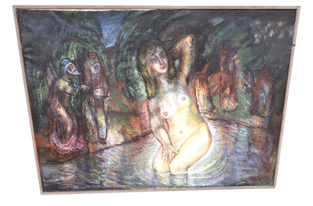 Oil on canvas by Kemeny #975 Susanna and the Elders (1 of 6)