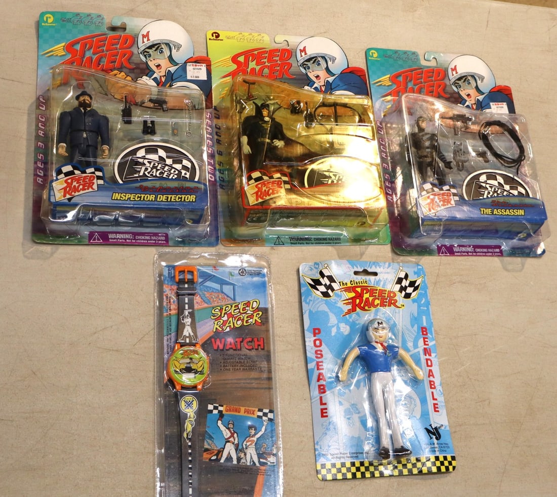 Vintage 5 Speed Racer 3 action figures by ReSaurus unopened (1 of 5)