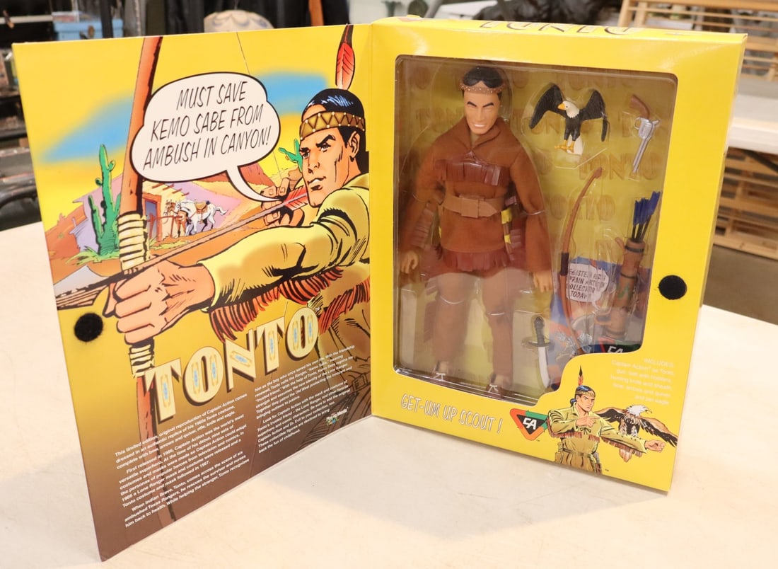 Vintage Playing Mantis Captain Action Figures Tonto new in box: Vintage Playing Mantis Captain Action Figures Tonto new in box