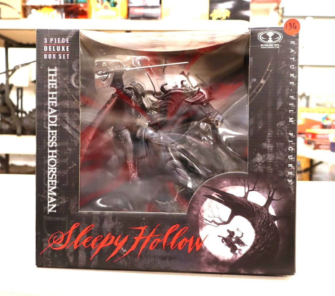 Vintage McFarlane Toys Sleepy Hollow 3 piece Deluxe Box set the Headless Horseman new in box (1 of 7)