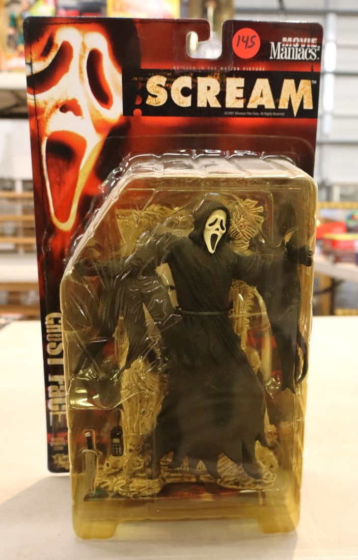Vintage Movie Maniacs by McFarlane Toys The Scream action figure new in box (1 of 4)