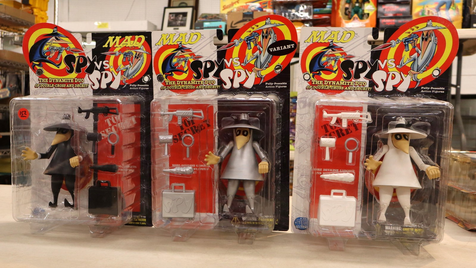 Vintage 3 Mad Spy Versus Spy Action Figures by DC Direct new in boxes (1 of 5)
