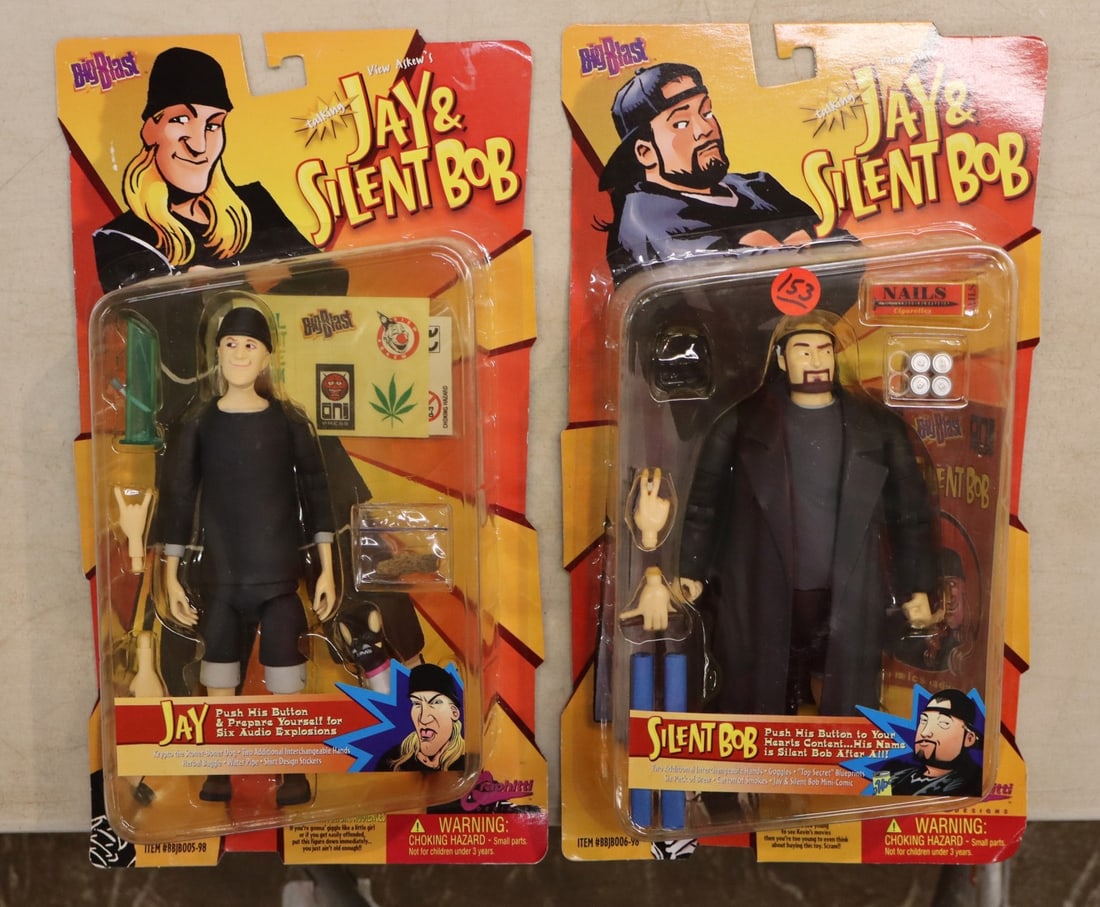 2 Vintage Big Blasts action figures J and Silent Bob new in boxes (1 of 2)