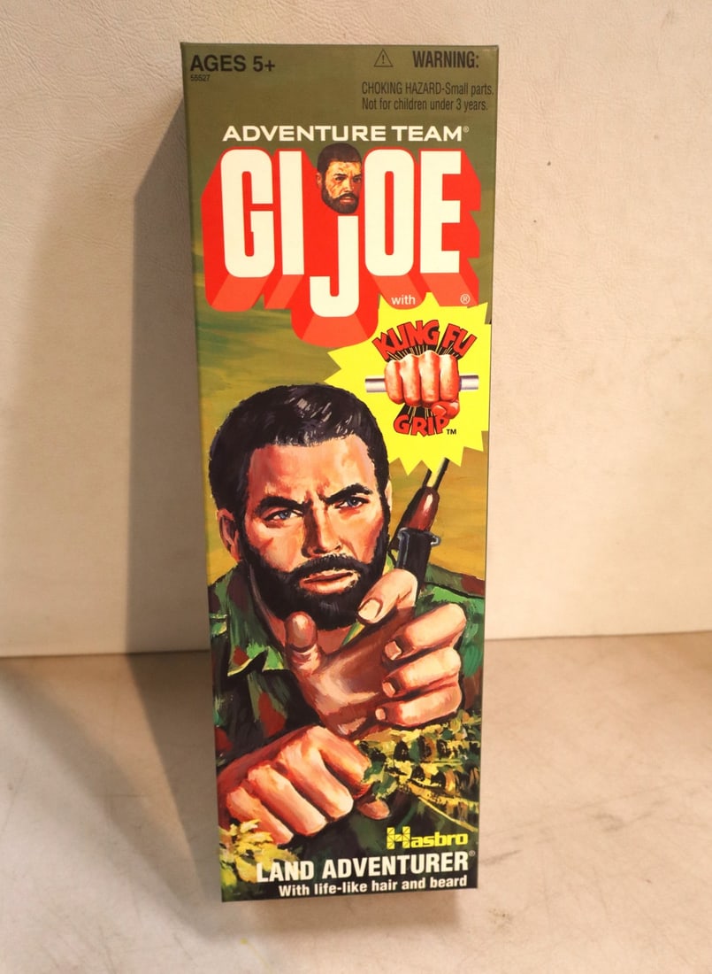 Vintage Hasbro GI Joe Adventure Team with kung foo grip action figure in original box (1 of 4)
