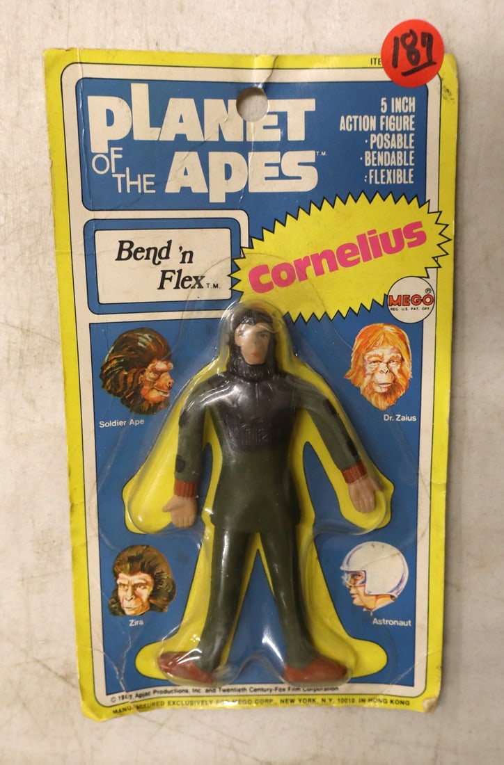 Vintage Planet of the Apes Bend N Flex Dr. Cornelius in original packaging (1 of 2)