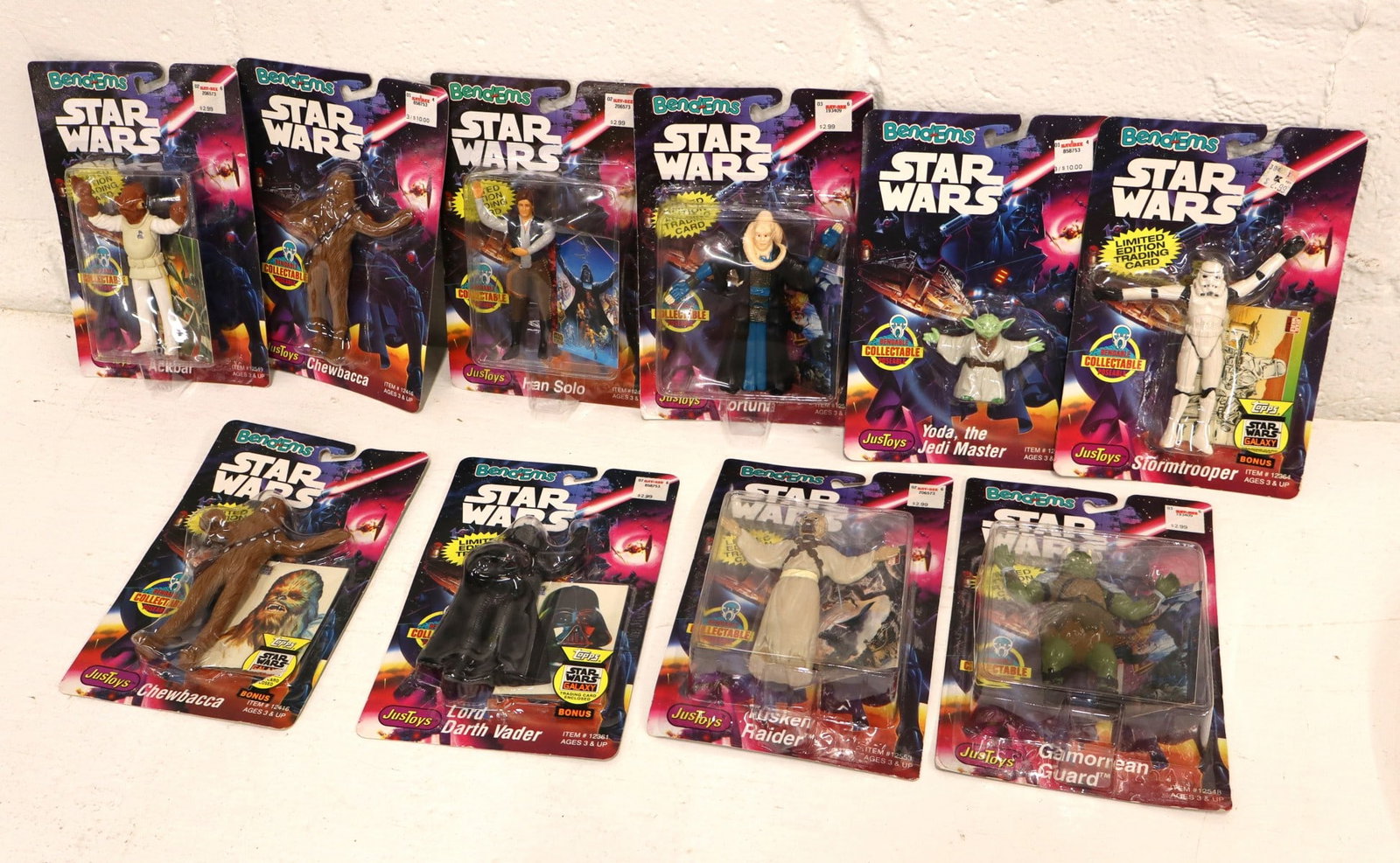 10 vintage Star Wars bendables in original packaging (1 of 2)