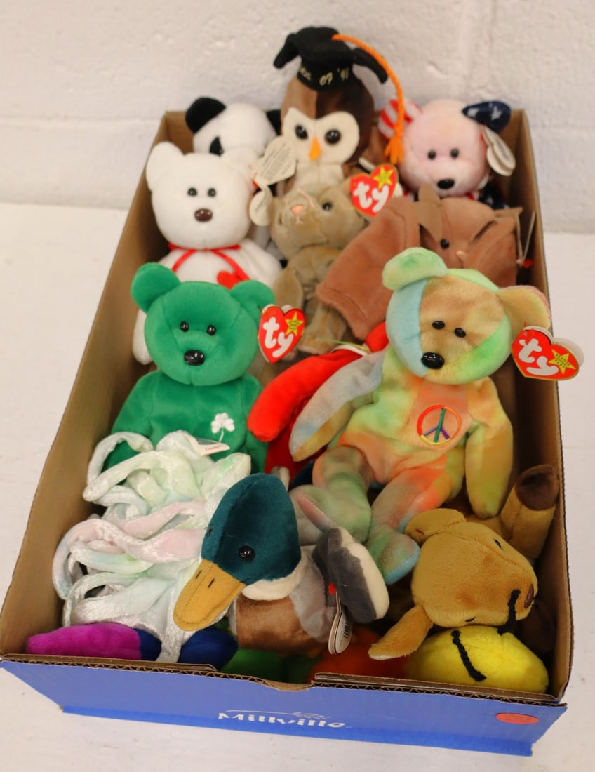 13 vintage Ty Beanie Baby's with tags (1 of 1)
