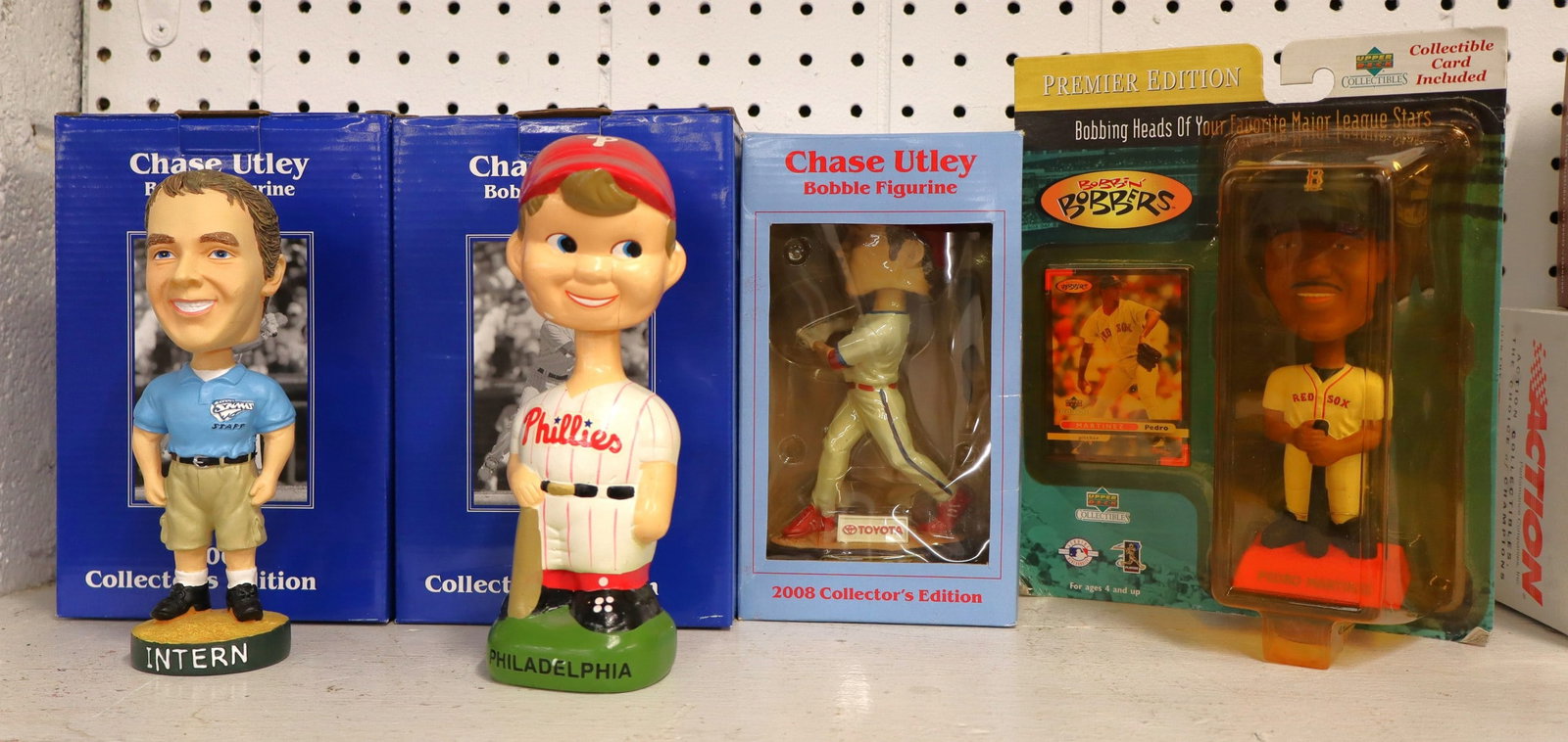 6 vintage baseball bobble heads including Phillies & Red Sox (1 of 1)