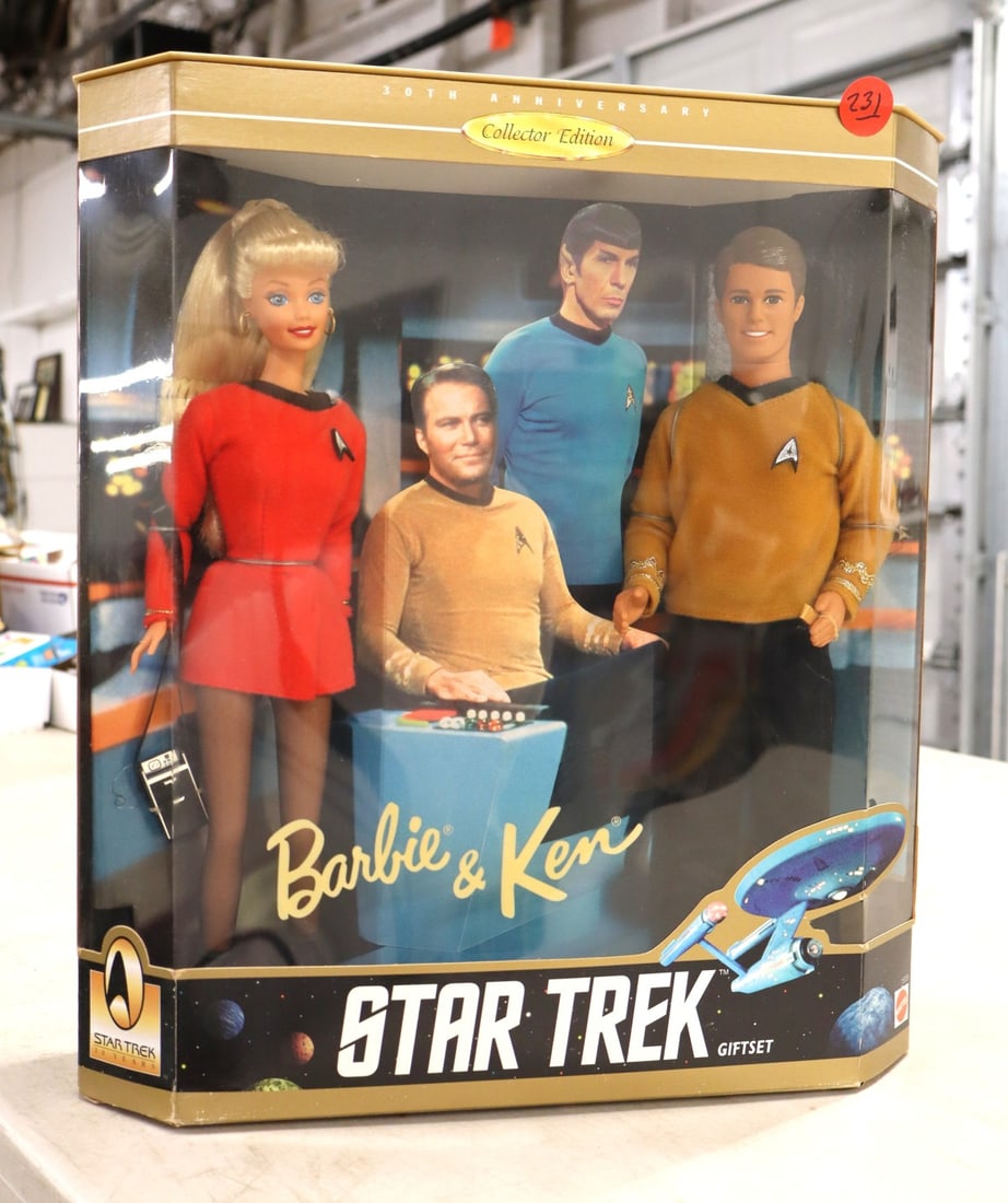 Vintage Barbie and Ken Star Trek Gift Set in original packaging: Vintage Barbie and Ken Star Trek Gift Set in original packaging
