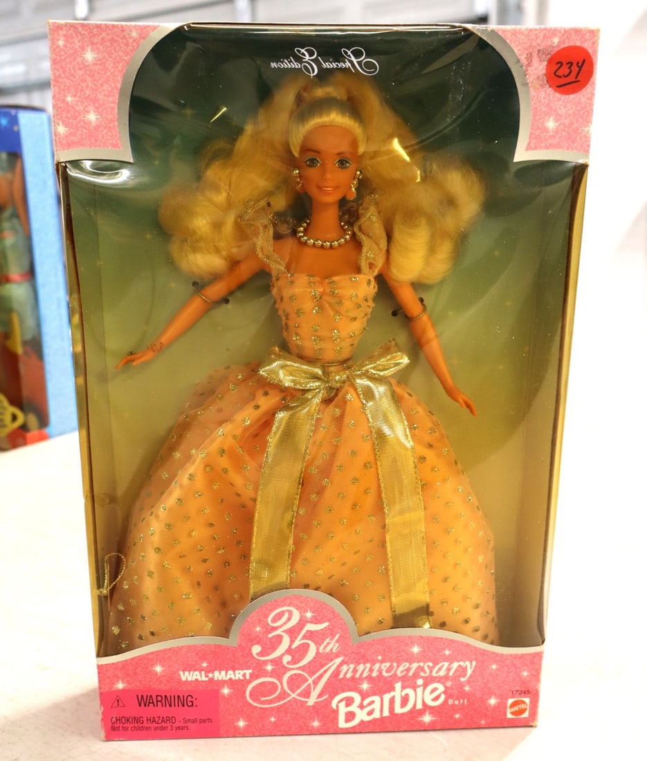 RARE Vintage Wal-Mart 35th Anniversary Barbie in original packaging with reverse Special Edition on (1 of 3)