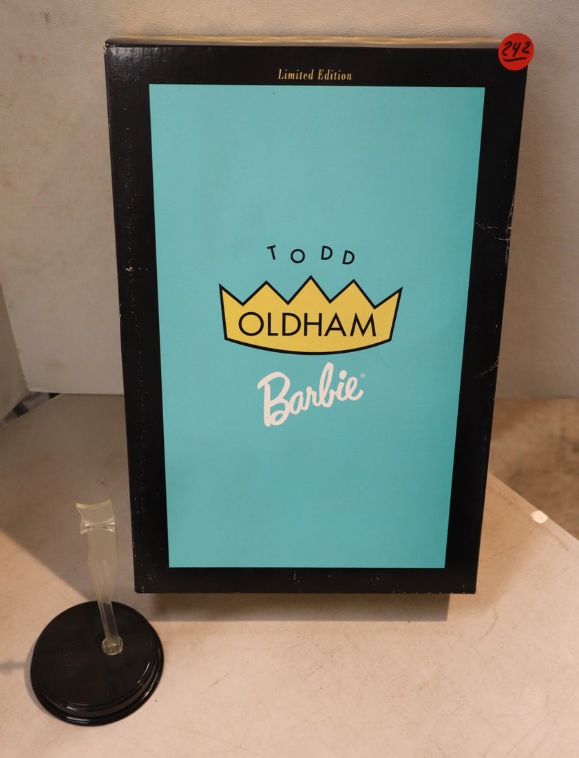 Vintage limited edition Todd Oldham Barbie in original sealed packaging with stand (1 of 6)