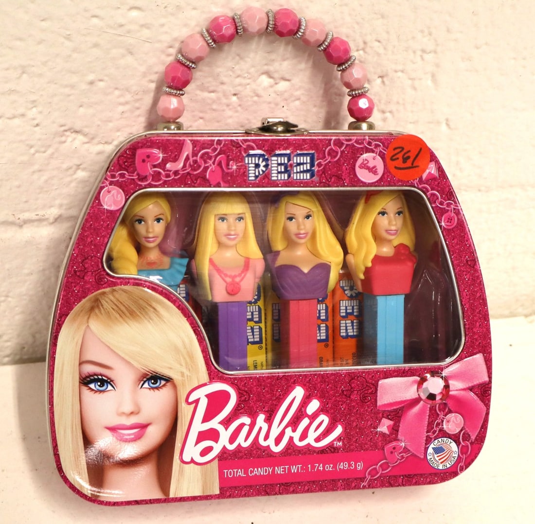 Vintage Matel 2012 Barbie PEZ collection Hello Gorgeous in tin gift set - factory sealed (1 of 3)
