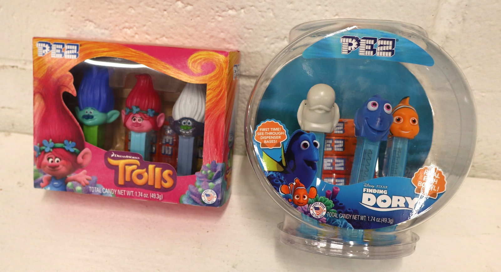 2 vintage limited edition PEZ: Trolls & Finding Dory in factory sealed boxes (1 of 2)