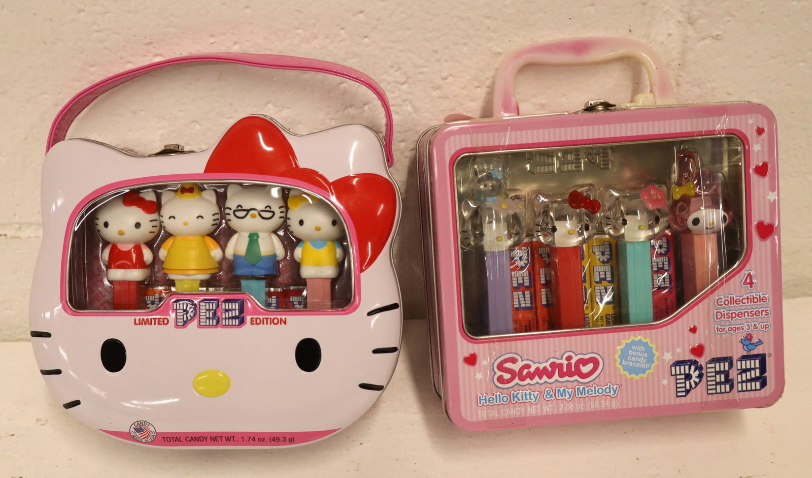 2 vintage limited edition Hello Kitty PEZ in collectible tins - factory sealed (1 of 3)